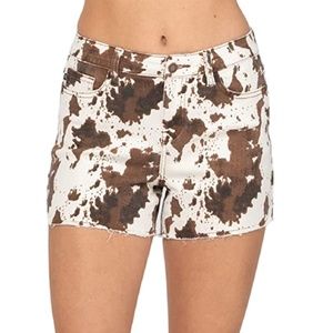 Cow Print Judy Blue Shorts